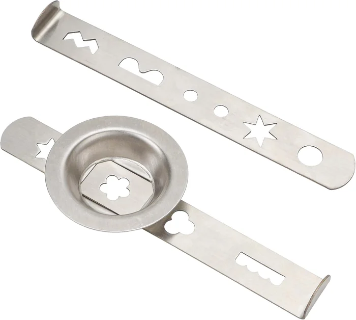 Stainless Steel Cookie Maker Pastry Attachment with 4 and 5 Pattern Bi