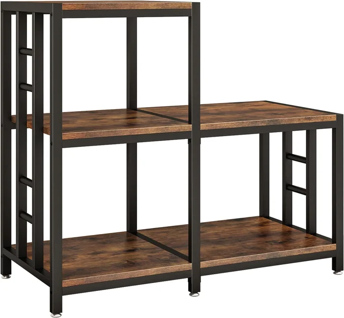 METYERRY 5-Tier Mini Fridge Stand Bakers Rack with Storage Multi-Purpo