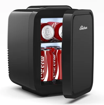 BEICHEN 4 Liter 6 Can Portable Compact Refrigerator Mini Fridge for Pe