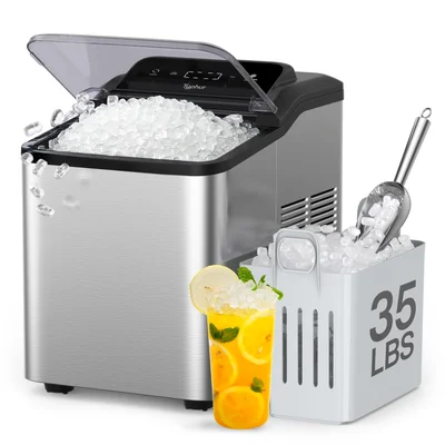 Typhur Nugget Ice Maker Countertop with Self-Cleaning Pump, 35lb/24H C