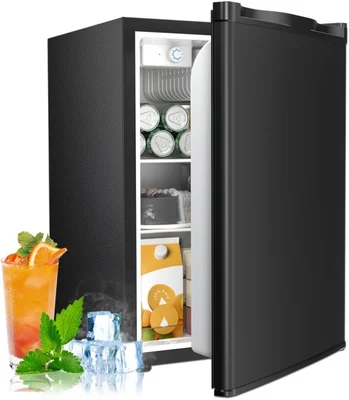 Antarctic Star 2.56 Cu Ft Mini Fridge with Freezer Adjustable Thermost
