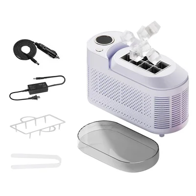 Portable Small Mini Ice Maker with Car Power - 8 Ice Cubes Ready in 15