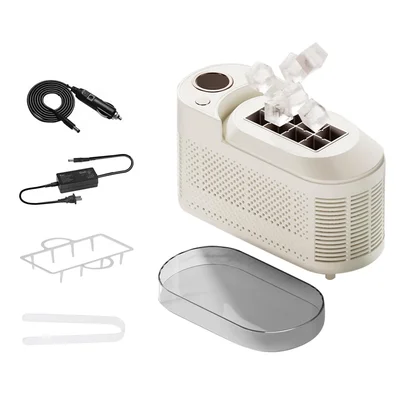 Portable Small Mini Ice Maker with Car Power - 8 Ice Cubes Ready in 15