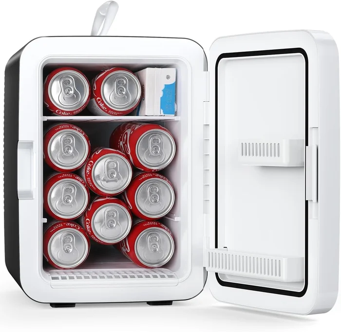 Antarctic Star Compact Mini Fridge, 10L Portable Small Refrigerator, 2