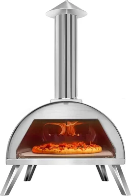 12 Inch Wood Pellet Pizza Oven Portable Stainless Steel Outdoor Pizza