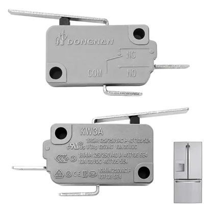 2-Pack 6600JB3001C Normally Open Refrigerator Micro Switch Compatible 