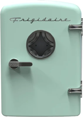 Frigidaire EFMIS171 Retro Mini Portable Personal Fridge Green with Car