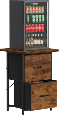 Snughome Mini Fridge Stand with Storage Heavy Duty 220 LBS Compact Bev