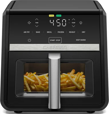 Chefman Air Fryer 9 Qt TurboFry 7-in-1 High-Powered 450°F Cooking with