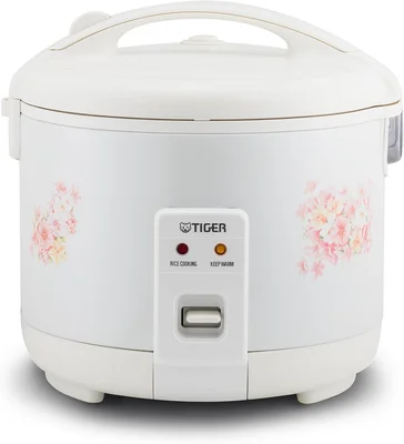 Tiger 5.5 Cup Rice Cooker with Non-Stick Pot and 12 Hour Keep Warm Fea