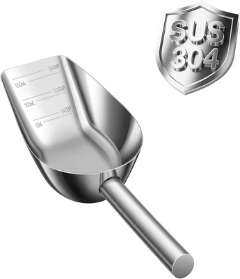 304 Stainless Steel Food Grade Small Ice Scoop for Freezer Machine Buc