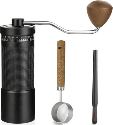 Manual Coffee Grinder with Stainless Steel Conical Burr, Hand Coffee G