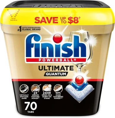 Finish Ultimate Quantum Dishwasher Pods, Dish Detergent, Fresh Scent, 
