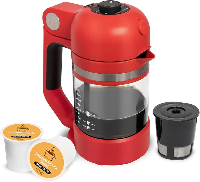 VINCI Micro Café Brewer Compact Coffee Maker for K-Cups and Grounds Re