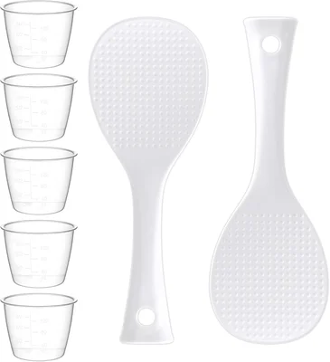 5 Pack Plastic Rice Measuring Cups 160ml Replacement Heat Resistant No