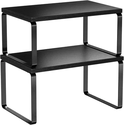 Simple Trending Cabinet Organizer Shelf, Set of 2 Stackable Kitchen Co