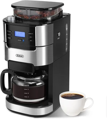 Gevi 10-Cup Grind-And-Brew Drip Coffee Maker with Built-In Burr Grinde