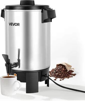 VEVOR 30 Cup 4.8 Qt 1090W Commercial Coffee Urn Hot Beverage Dispenser