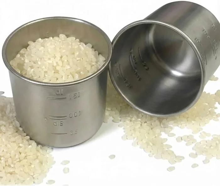 Japanese Rice Measuring Cup 180ml 1 Gou Made in Japan Stainless Steel 