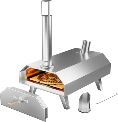 GasOne PZW-12A Wood Pellet 12 Inch Pizza Oven Cooking Pizza Maker Port