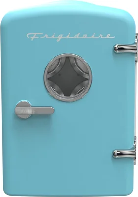 Frigidaire EFMIS171 Retro Mini Portable Personal Fridge SkyBlu with Ca