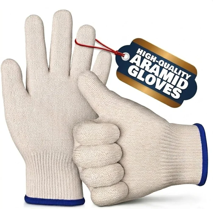 Heat Resistant Gloves for Cooking 9.45 x 5.7 in 1 Pair White Kitchen G