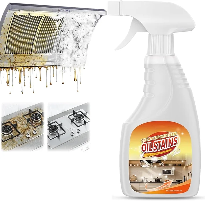 Clean Up Kitchen Oil Stains Spray, Powerful Kitchen Heavy Oil Cleaner 