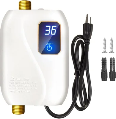 3000W 110V Tankless Water Heater Electric With Digital Display For On 