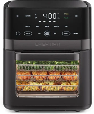 Chefman 14-Quart 6-in-1 Air Fryer with Touchscreen Controls Rotisserie