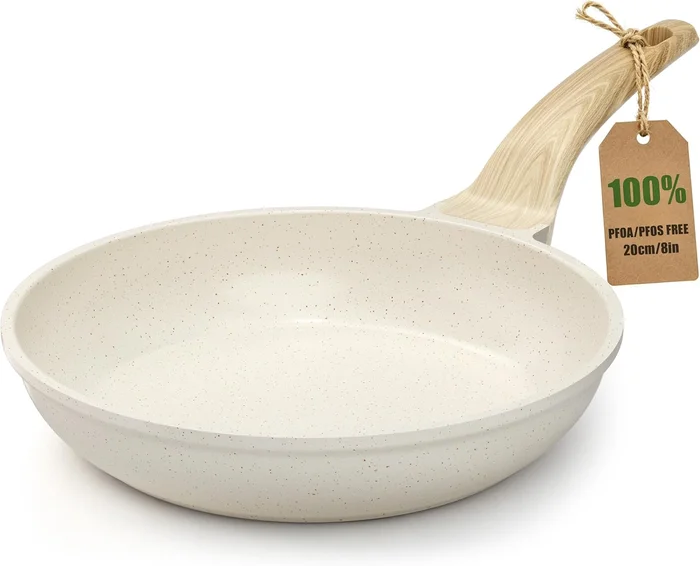 YASHE 8-Inch Granite nonstick Frying Pan – Induction Cooktop Compatibl