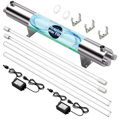 UV Water Filter Whole House Purifier System, 110W Whole Home Water Fil