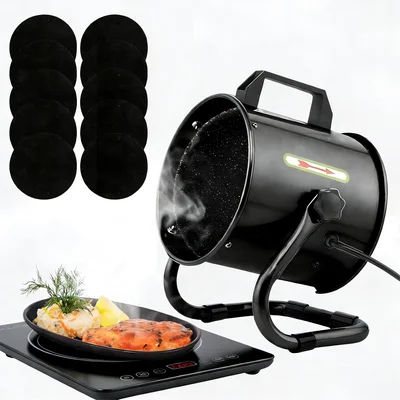 Portable Range Hood with 9 Activated Carbon Filters and Strong Suction