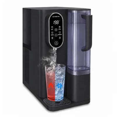 Leysern Hot & Cold Countertop Reverse Osmosis Water Filter, No Install