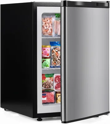 DORTALA Mini Freezer, 2.1 Cu.Ft Small Compact Upright Freezer with Rev
