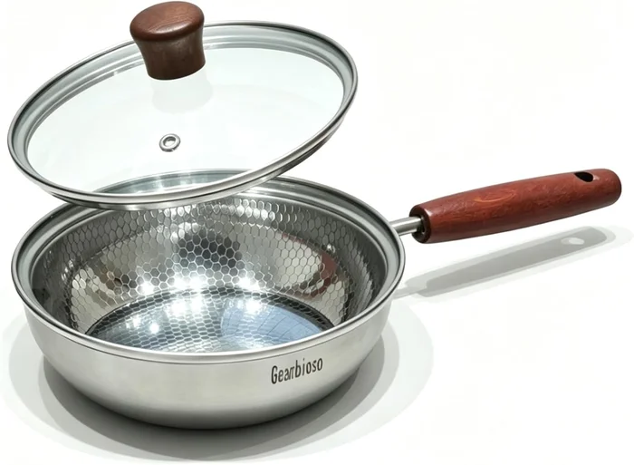 6-Inch Small Pan 3-Ply Stainless Steel Frying Pan Dishwasher and Oven-