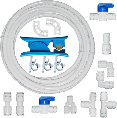 Premium Food Grade Refrigerator Water Line Kit 16.4FT for Adding Branc