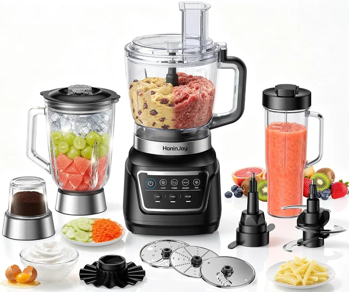 14-in-1 Food Processor Blender Combo All-in-One Kitchen Blender