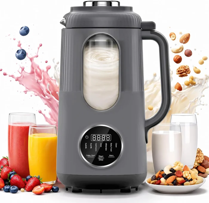 Automatic Soy Milk Maker and Nut Milk Maker Machine Small Countertop B