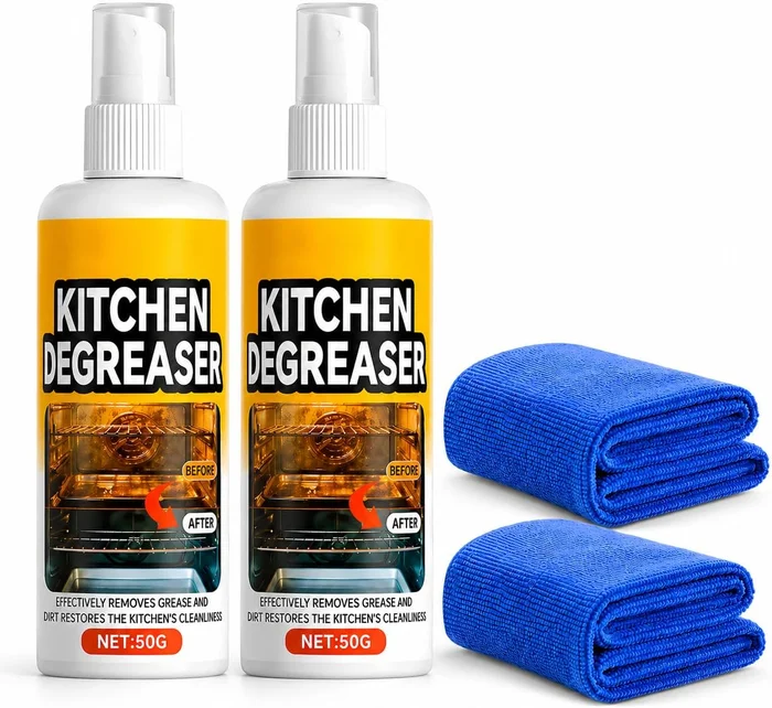 GreaseKiller BBQ Grill Cleaner Spray, Kitchen Surface Degreaser and Mu
