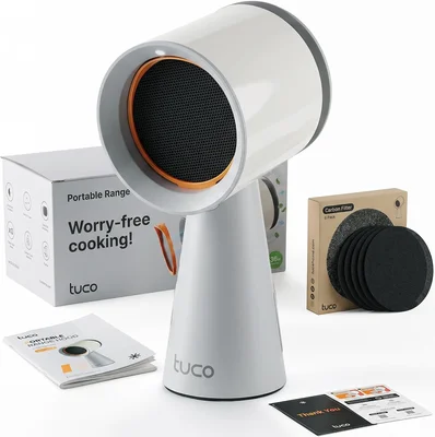 TUCO Portable Range Hood PRO Countertop Kitchen Exhaust Fan with 3-Spe