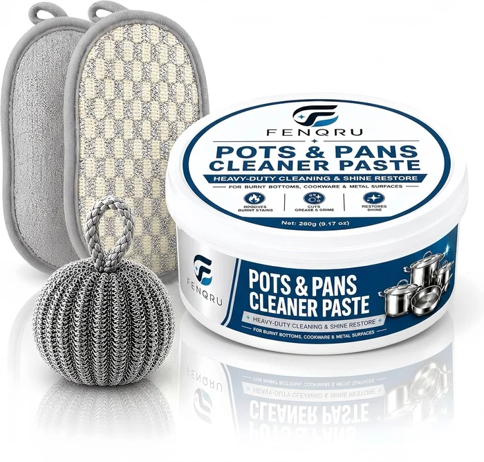 Premium Stainless Steel Cookware Cleaner and Polish Paste Designed for