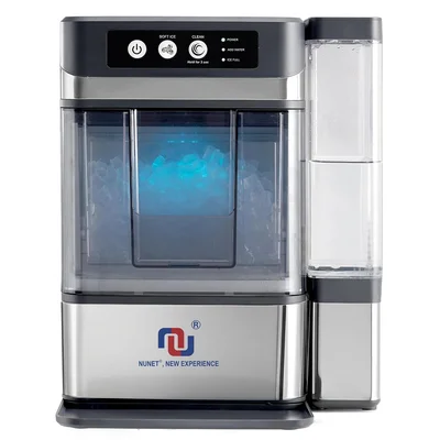 Stainless Steel Countertop Nugget Ice Maker Producing 41 Lbs of Ice Pe