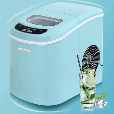 Portable Countertop Ice Maker 15KG 24 Hours 9 Ice Cubes Ready 7-15 Min