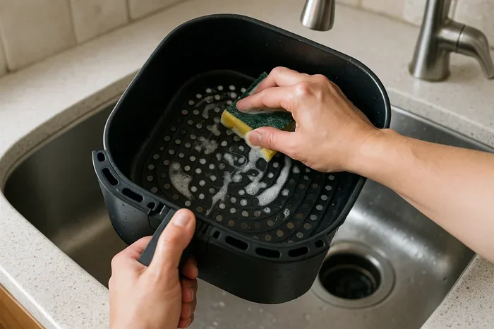 How Do You Clean The Top Of An Air Fryer Easily