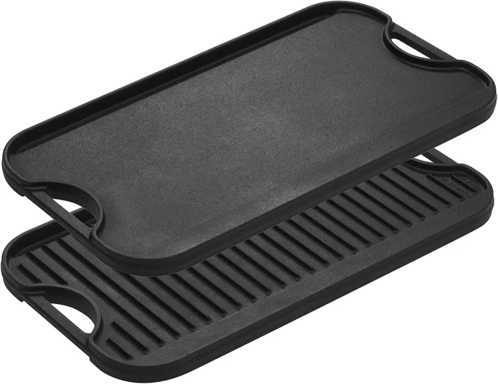 Lodge Pro-Grid Reversible Grill Griddle PFAS-Free Cast Iron 20 x 10.5 