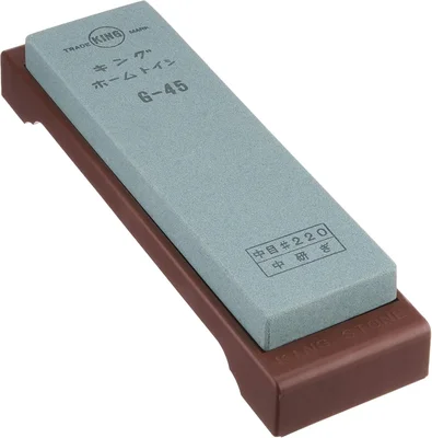 Japanese King Knife Sharpener Whetstone Grit 220 G-45 for Razor Sharp 