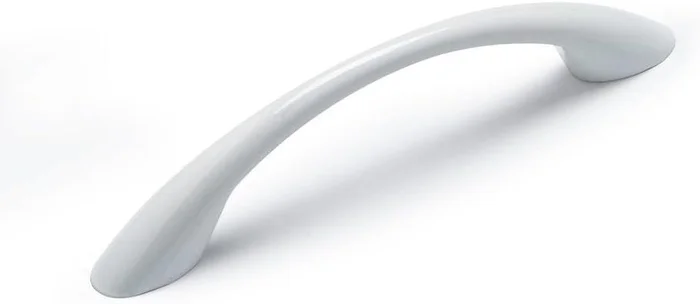 Richelieu Charleston 3 3/4 Inch White Arched Cabinet Pull Handle Moder