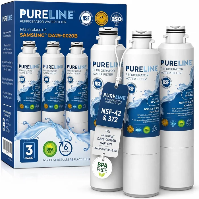 Pureline DA29-00020B Water Filter Replacement for Samsung DA29-00020A 