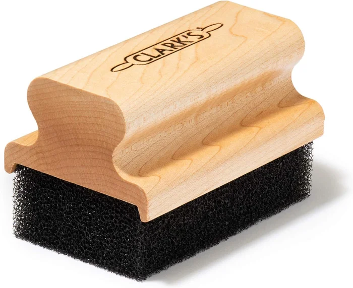 CLARK'S Cutting Board Oil & Wax Applicator with Maple Wood Handle Larg