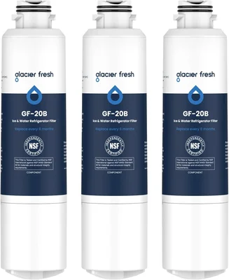 GLACIER FRESH Replacement for Samsung Water Filter Da29-00020b 3 Pack